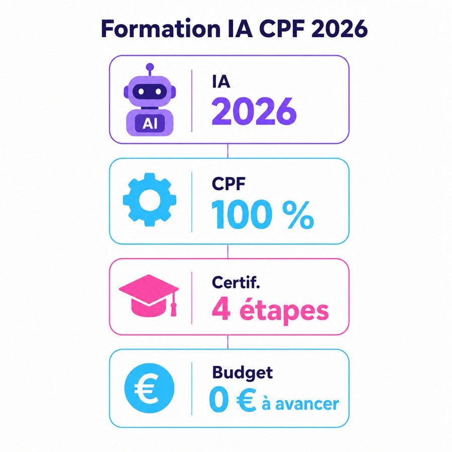 Infographie : <h1>Réussir votre formation ia cpf : le guide complet 2026</h1>